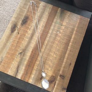 Silver reversible necklace